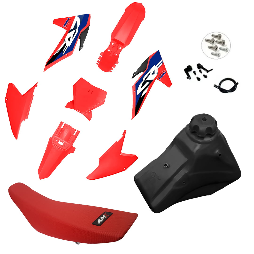 KIT PLÁSTICO ADAPTÁVEL CRF230F MY23 BIKER TANQUE 9L Olimotos