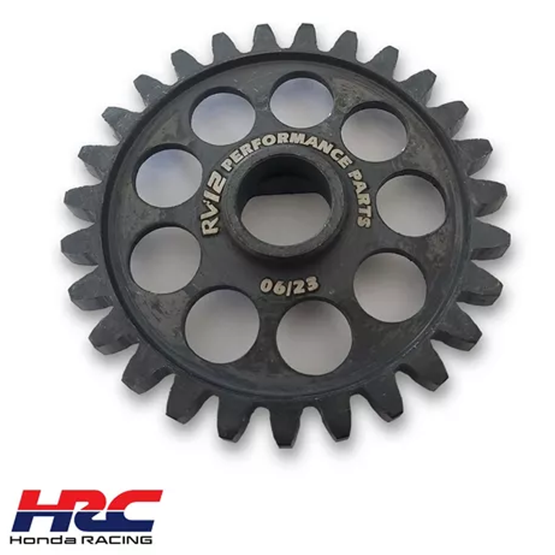 ENGRENAGEM DA BOMBA DO ÓLEO CRF250F/CB TWISTER 2016+ AÇO LEVE RV12