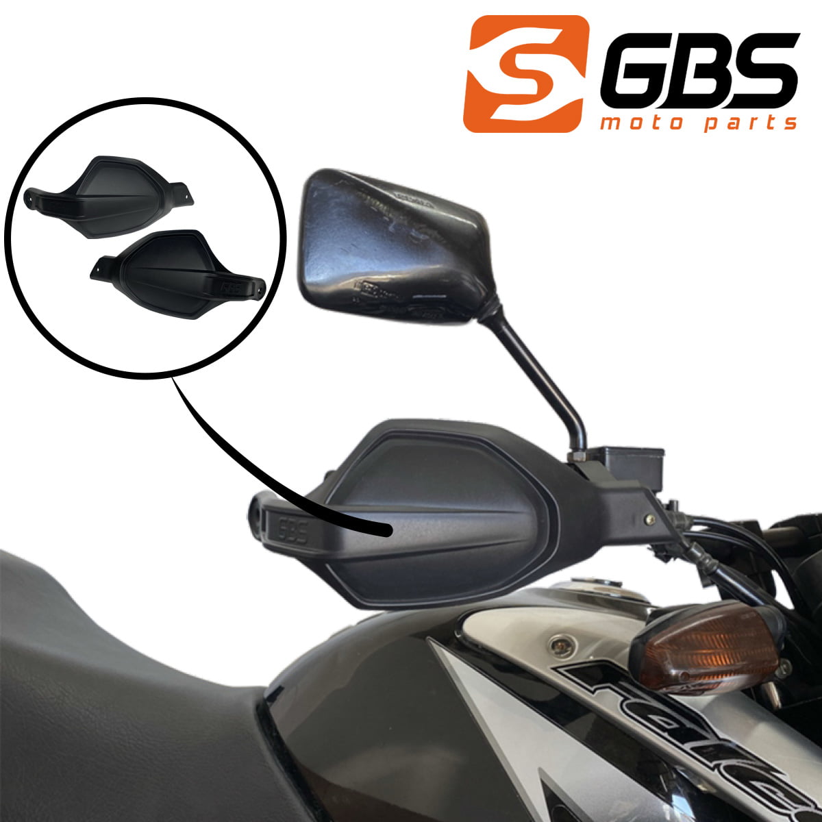 PROTETOR DE MÃO PARA BROS 160 15+ / XRE 190 16+ GBS Olimotos PROTETOR DE MÃO PARA BROS 160 15+ / XRE 190 16+ GBS Olimotos