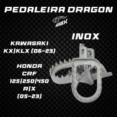 PEDALEIRA DRAGON KX/KLX 2006+/CRF125/250/450 R/X 2005+ AMX