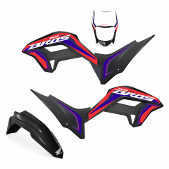 KIT PLÁSTICO REESTYLE BROS NXR 150 BIKER COM ADESIVOS