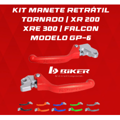 KIT MANETE RET. GP-6 TORNADO/XR200/XRE300/FALCON  BIKER